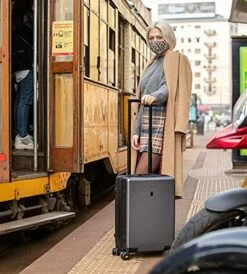 LEVEL8 Elegance Matte Carry-On Luggage, 20” Hardside Suitcase, Lightweight PC Matte Hardcase Spinner Trolley For Luggage, TSA Approved Cabin Luggage With 8 Spinner Wheels- Black, 20-Inch Carry-On -TRAVELPRO Sales 51g4NYR4BRS