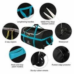 REDCAMP 85L Foldable Duffle Bag With Wheels 26", 1680D Oxford Collapsible Large Duffel Bag With Rollers For Camping Travel Gear, Black -TRAVELPRO Sales 51gM8M2I0jL
