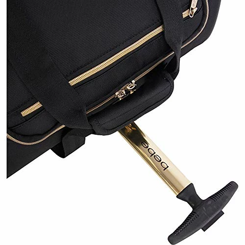 BEBE Women's Evans Wheeled Under The Seat Carry On Bag, Black Croc 10 BEBE Women's Evans Wheeled Under The Seat Carry On Bag, Black Croc - Image 8