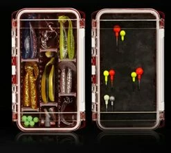 LIZHOUMIL 1pcs Fishing Tackle Box Waterproof, Tackle Trays Transparent Fishing Tackle Storage Organizer Boxes With DIY Dividers Blue -TRAVELPRO Sales 51h8Xkt2fRS