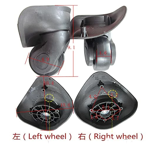 AngelReally Replacement Luggage Suitcase Wheels, 360 Degree Swivel Caster Wheel Outdoor Luggage Travel Suitcase Wheels Replacement Wheel For Suitcase Repair (Luggage Suitcase Wheels), 27 8 AngelReally Replacement Luggage Suitcase Wheels, 360 Degree Swivel Caster Wheel Outdoor Luggage Travel Suitcase Wheels Replacement Wheel For Suitcase Repair (Luggage Suitcase Wheels), 27 - Image 6