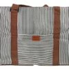 FakeFace Durable Waterproof Oxford Striped Travel Duffle Tote Carry On Duffel Bag For Women Men