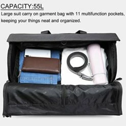 Garment Bags Convertible Suit Travel Bag With Shoes Compartment Waterproof Large Carry On Duffel Bags Garment Weekender Bag For Men Women Black -TRAVELPRO Sales 51iWnInQuNL
