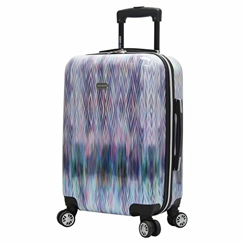 Steve Madden 20 Inch Carry On Luggage Collection - Scratch Resistant (ABS + PC) Hardside Suitcase - Designer Lightweight Bag With 8-Rolling Spinner Wheels (Diamond) 3 Steve Madden 20 Inch Carry On Luggage Collection - Scratch Resistant (ABS + PC) Hardside Suitcase - Designer Lightweight Bag With 8-Rolling Spinner Wheels (Diamond)