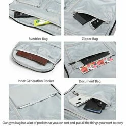 OZUKO Gym Bag Backpack, 4 In 1 Carry-on Garment Bag Large Duffel Bag Suit Travel Bag Weekend Bag Flight Bag Overnight Bag With Shoes Compartment… (Black) -TRAVELPRO Sales 51isUWK5T2L