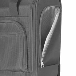 Olympia Lansing Heavy Duty Rip Stop Nylon Wheeled Carry On Suitcase For Under The Seat Airplane Travel With Divider And Dual Side Zip Pockets, Gray -TRAVELPRO Sales 51jNSvI787L