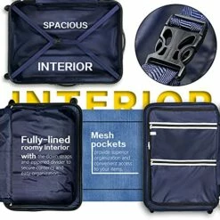 Coolife Luggage Expandable 3 Piece Sets PC+ABS Spinner Suitcase 20 Inch 24 Inch 28 Inch (Teal New) -TRAVELPRO Sales 51kBycbAT9S