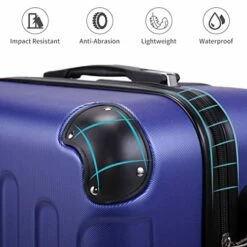 Sandinrayli Luggage Set, Lightweight & Durable Travel Suitcase With Spinner Wheels, 20” 24” 28” Hardside Spinner Set -TRAVELPRO Sales 51kI1r41NNL