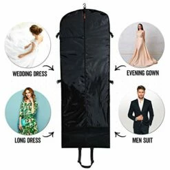 Trifold 66 Inch Women Travel Garment Bag With 7 Pockets | Extra Long Wedding Dress, Formal, Evening, Ball Gown | Hanging, Breathable, Foldable | Full Length Traveling Carry On For Clothes 17 Trifold 66 Inch Women Travel Garment Bag With 7 Pockets | Extra Long Wedding Dress, Formal, Evening, Ball Gown | Hanging, Breathable, Foldable | Full Length Traveling Carry On For Clothes -TRAVELPRO Sales 51kIzol743L