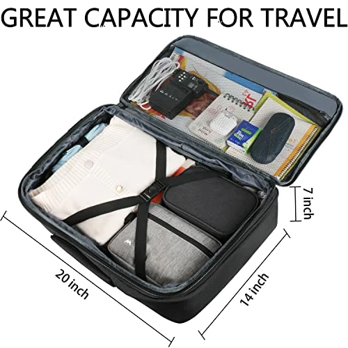 Travel Backpack, 40L Flight Approved Carry On Backpack For Men & Women, Vancropak Expandable Large Luggage Backpack Daypack Water Resistant Lightweight Business Weekender Bag, Black 9 Travel Backpack, 40L Flight Approved Carry On Backpack For Men & Women, Vancropak Expandable Large Luggage Backpack Daypack Water Resistant Lightweight Business Weekender Bag, Black - Image 7