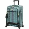 Steve Madden Designer 20 Inch Luggage Collection - Lightweight Softside Expandable Suitcase For Men & Women - Durable Carry On Bag With 4-Rolling Spinner Wheels (Legends Turquoise) -TRAVELPRO Sales 51mTGonP 3L