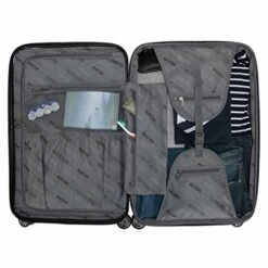 Kenneth Cole Reaction Reverb 20" Carry-On Expandable Luggage Lightweight Hardside 8-Wheel Spinner Travel Suitcase Bag, Smokey Purple, Inch -TRAVELPRO Sales 51mfTHVFatL