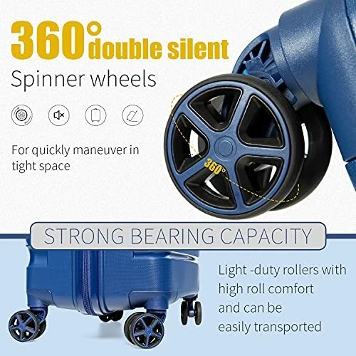 COOLIFE Luggage Expandable(only 28”) Suitcase 3 Piece Set PP Material With TSA Lock Spinner Carry On Hard- Side 20in24in28in (black, 3 Piece Set) 8 COOLIFE Luggage Expandable(only 28”) Suitcase 3 Piece Set PP Material With TSA Lock Spinner Carry On Hard- Side 20in24in28in (black, 3 Piece Set) - Image 6