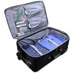 U.S. Traveler New Yorker Lightweight Softside Expandable Travel Rolling Luggage Set, Black/Grey, 4-Piece (15/21/25/29) -TRAVELPRO Sales 51mmdG0LLYL 882f9a46 c6f0 453e aadf fd122365b26b