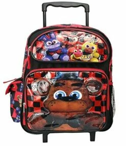 2018 NEW Five Nights At Freddy's Foxy Bonnie Chica & Freddy Large 16" Rolling Backpack