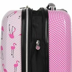 Betsey Johnson Luggage Hardside 3 Piece Set Suitcase With Spinner Wheels (20" 26" 30") (One Size, Flamingo Strut) -TRAVELPRO Sales 51my9uaq8qL