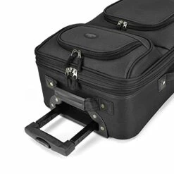 U.S. Traveler Rio Rugged Fabric Expandable Carry-On Luggage Set, Black, 2-Piece -TRAVELPRO Sales 51nUQtyLmVL