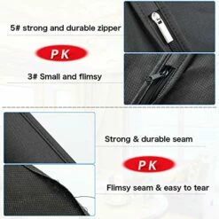 Zilink Garment Bags Suit Bags For Storage And Travel 54 Inches Breathable Dust-Proof Dress Protector Bag With Clear Window For Suit, Dresses, Winter Coat, Pack Of 3 -TRAVELPRO Sales 51nZkxbpVKL
