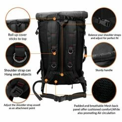 American Stoic Carry On Bag Black - 50L TSA Approved Weekender Bag – Convertible From 19” Laptop Backpack To Carryon Duffel Bag – 22x14x9 (43 Linear) Inches 19 American Stoic Carry On Bag Black - 50L TSA Approved Weekender Bag – Convertible From 19” Laptop Backpack To Carryon Duffel Bag – 22x14x9 (43 Linear) Inches -TRAVELPRO Sales 51odIYJtI7L