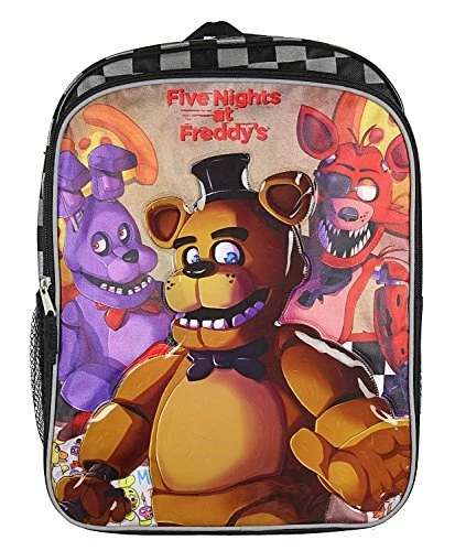 Five Nights At Freddy's 16" Backpack With Side Mesh Pockets 3 Five Nights At Freddy's 16" Backpack With Side Mesh Pockets