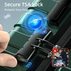 SHOWKOO Luggage Sets Expandable ABS Hardshell 3pcs Clearance Luggage Hardside Lightweight Durable Suitcase Sets Spinner Wheels Suitcase With TSA Lock (Dark Green) -TRAVELPRO Sales 51p6SHl56PL