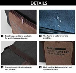 Spirit Airline Personal Item Carry-on Bag Unisex's Lightweight Foldable Duffel Travel Luggage Bag 18 X 14 X 8 Inches(Blue With Strap) -TRAVELPRO Sales 51pBrY0Vx5L