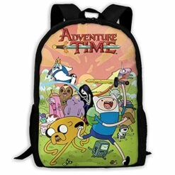 Chenzeshuai Adventure Time Pattern Backpack, Lightweight Multi-Function College School Laptop Bookbag
