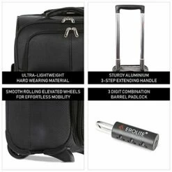 Large Capacity Maximum Allowance 22x14x9 All Parts Carry On Luggage Bag | Rolling Travel Suitcase Lightweight Small Soft Trolley For Women | Approved By Delta, United, Southwest & Many More -TRAVELPRO Sales 51pO 1hNG5L