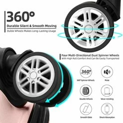 SHOWKOO Luggage Sets Expandable PC+ABS Durable Suitcase Double Wheels TSA Lock Pink 3pcs 12 SHOWKOO Luggage Sets Expandable PC+ABS Durable Suitcase Double Wheels TSA Lock Pink 3pcs -TRAVELPRO Sales 51pP 2zqfVL