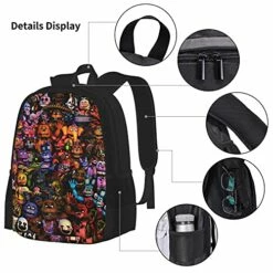 Five Nights At Freddy'S Backpack 3pcs Set Youth Boys Shoulder Bag Girls Bookbag With Lunch Bog Pencil Case Teens 16 Five Nights At Freddy'S Backpack 3pcs Set Youth Boys Shoulder Bag Girls Bookbag With Lunch Bog Pencil Case Teens -TRAVELPRO Sales 51pgcUWqrsS