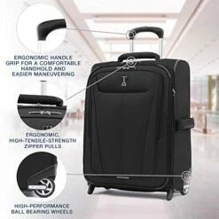 Travelpro Maxlite 5-Softside Lightweight Expandable Upright Luggage, Black, Carry-On 20-Inch 13 Travelpro Maxlite 5-Softside Lightweight Expandable Upright Luggage, Black, Carry-On 20-Inch -TRAVELPRO Sales 51q6APOrzCL