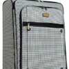 Nicole Miller New York Designer Luggage Collection - Large 28 Inch Expandable Softside Suitcase - Lightweight Checked Bag With 4-Rolling Spinner Wheels (Taylor Black/White Plaid) 2 Nicole Miller New York Designer Luggage Collection - Large 28 Inch Expandable Softside Suitcase - Lightweight Checked Bag With 4-Rolling Spinner Wheels (Taylor Black/White Plaid) -TRAVELPRO Sales 51qjhU 65eL