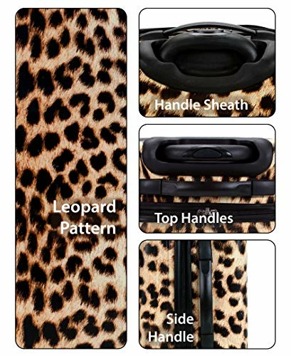 Rockland Safari Hardside Spinner Wheel Luggage, Leopard, Carry-On 20-Inch 11 Rockland Safari Hardside Spinner Wheel Luggage, Leopard, Carry-On 20-Inch - Image 9