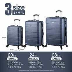 Regent Square Travel - 3 Piece Luggage Sets With Build-In TSA Lock And Spinner Goodyear Wheels – Mangusta, Hard Case (Asphalt) -TRAVELPRO Sales 51rb7wDYUXL