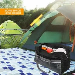 REDCAMP 75L Foldable Duffel Bag Large Size Lightweight & Multifunction, 25" Water Resistant Travel Duffle Bag For Men Women, Black -TRAVELPRO Sales 51s29gxGnEL