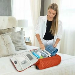 16.5" Underseat Women Luggage Carry On Suitcase - Small Rolling Tote Bag With Wheels (Orange) 15 16.5" Underseat Women Luggage Carry On Suitcase - Small Rolling Tote Bag With Wheels (Orange) -TRAVELPRO Sales 51sinw8SFHL