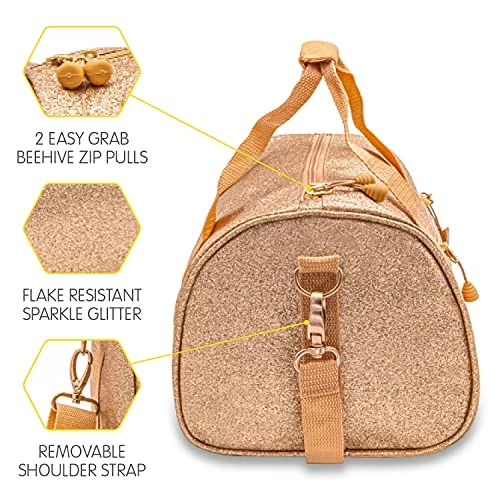 Bixbee Girls' Little Duffle, Gold 6 Bixbee Girls' Little Duffle, Gold - Image 4