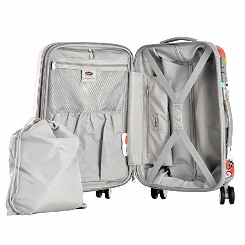 Olympia Luggage Blossom 25 Inch Expandable Vertical Rolling Upright Bag, Aqua, One Size 5 Olympia Luggage Blossom 25 Inch Expandable Vertical Rolling Upright Bag, Aqua, One Size - Image 3