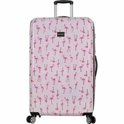Betsey Johnson Luggage Hardside 3 Piece Set Suitcase With Spinner Wheels (20" 26" 30") (One Size, Flamingo Strut) -TRAVELPRO Sales 51vXTlu5KEL