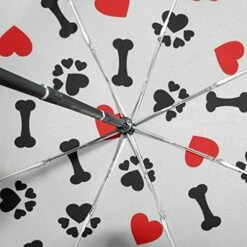 XLING Automatic Umbrellas Love Animal Dog Paw Print Anti-Slip Windproof Compact Rain Umbrella For Women Men -TRAVELPRO Sales 51vx9X4FsBL
