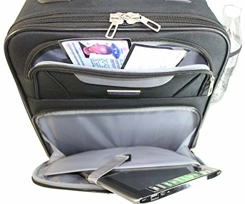 Boardingblue Airlines Rolling Personal Item Under Seat Luggage Frontier, Spirit (Black) 5 Boardingblue Airlines Rolling Personal Item Under Seat Luggage Frontier, Spirit (Black) - Image 3