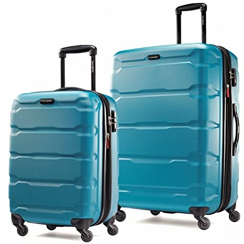Samsonite Omni PC 2 Piece Set Of 20 And 28 Spinner (Caribbean Blue) 3 Samsonite Omni PC 2 Piece Set Of 20 And 28 Spinner (Caribbean Blue)
