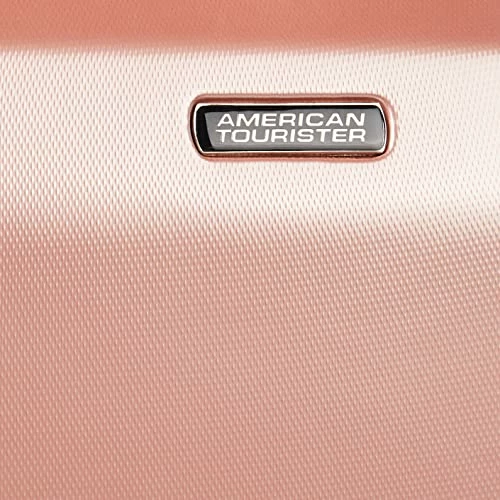 American Tourister Moonlight Hardside Expandable Luggage With Spinner Wheels, Rose Gold, Checked-Medium 24-Inch 4 American Tourister Moonlight Hardside Expandable Luggage With Spinner Wheels, Rose Gold, Checked-Medium 24-Inch - Image 2