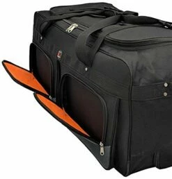 Amaro 36in Rolling Duffel Bag With Wheels | Travel Duffle Luggage Bag | Lightweight Rolling Bag L | Retractable Pull Handle (Black) -TRAVELPRO Sales 51xxppCJHmL