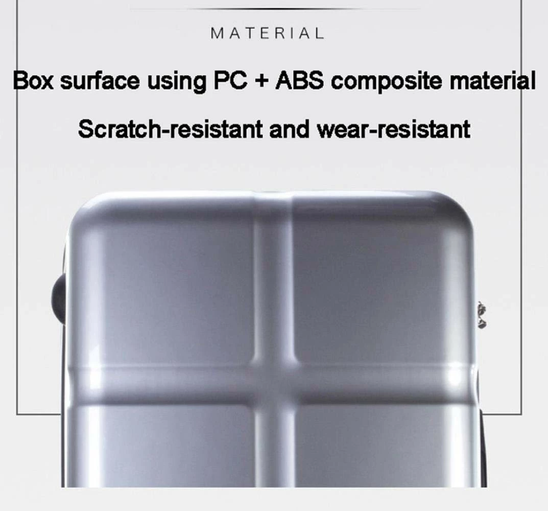 Suitcase, Lightweight, Large 28-Inch Hard-Shell Aluminum Alloy Suitcase, 4 Spinner Wheels, Abs Luggage Travel Trolley, Pink, 24 Inch 6 Suitcase, Lightweight, Large 28-Inch Hard-Shell Aluminum Alloy Suitcase, 4 Spinner Wheels, Abs Luggage Travel Trolley, Pink, 24 Inch - Image 4