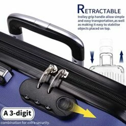 Sandinrayli Luggage Set, Lightweight & Durable Travel Suitcase With Spinner Wheels, 20” 24” 28” Hardside Spinner Set -TRAVELPRO Sales 51ygm00zhKL
