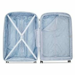 DELSEY Paris Clavel Hardside Expandable Luggage With Spinner Wheels, WHITE, Checked-Large 30 Inch -TRAVELPRO Sales 51yr i0 R0L