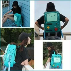 Adventure Time BackpackS Finn And Jake Skybird Beemo BMO BackpackS Water Resistant Cartoon Robot Backpacks For Women Men College School Student Laptop Green PU Backpacks -TRAVELPRO Sales 51zAOvns14L