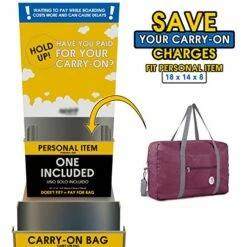 For Spirit Airlines Foldable Travel Duffel Bag Tote Carry On Luggage Sport Duffle Weekender Overnight For Women And Girls (3112 Wine Red) -TRAVELPRO Sales 51z 2Bw7s 2BqHL