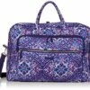 Vera Bradley Women's Signature Cotton Grand Weekender Travel Bag, Regal Rosette, One Size